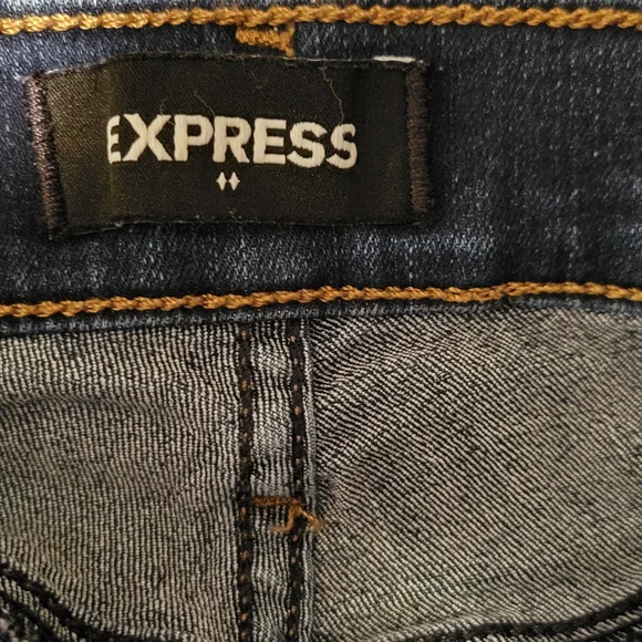 EUC Express Women's Dark Blue Skinny Jeans - Picture 4 of 5